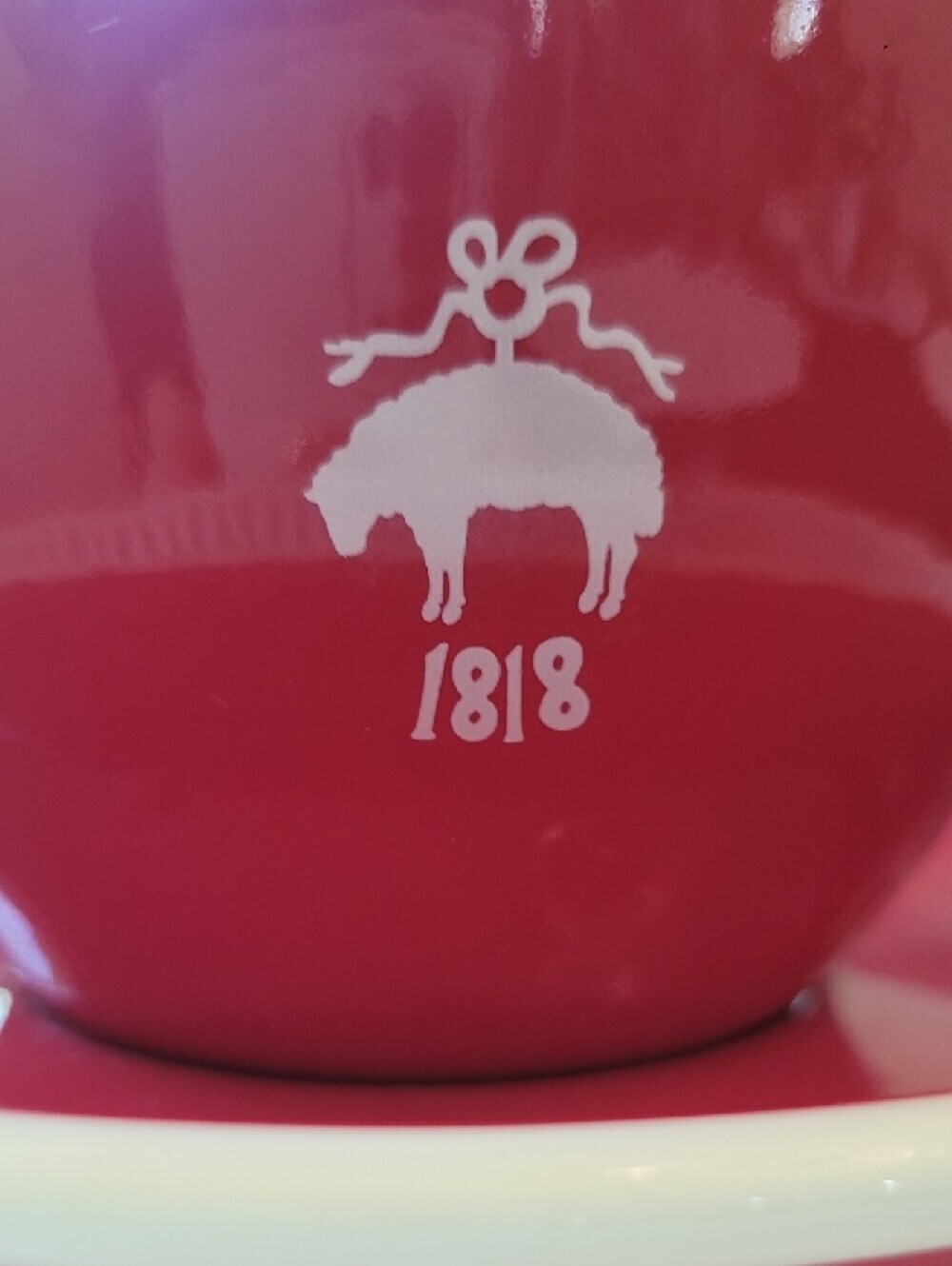Brooks Brothers Red Fleece Cup with Saucer Set - Picture 2 of 5